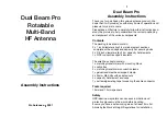 Preview for 1 page of Pro Antennas Dual Beam Pro Assembly Instructions