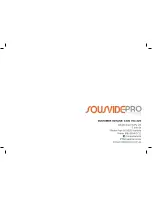 Preview for 16 page of Pro Appliances Sous Vide Pro ALI-SV1 Installation & Operating Instructions Manual