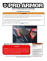 Pro Armor Polaris XP1000 Installation Instructions preview