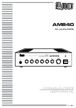 Pro Audio AM840 User Manual предпросмотр