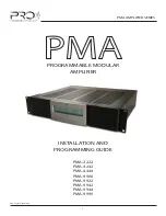 Preview for 1 page of Pro Audio PMA-2222 Installation Manual