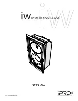 Pro Audio SCRS-5iw Installation Manual предпросмотр