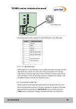 Предварительный просмотр 79 страницы pro bel TX 520 Manual