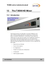 Preview for 215 page of pro bel TX 520 Manual