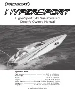 Preview for 1 page of Pro Boat HyperSport 48 Owner'S Manual