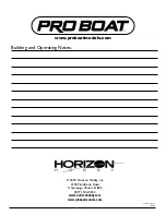 Preview for 16 page of Pro Boat Pro Boat Formula Hydro Owner'S Manual