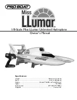 Pro Boat Pro Boat Miss LLumar Owner'S Manual preview