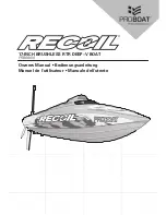 Preview for 1 page of Pro Boat Recoil PRB08016 Owner'S Manual