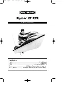 Pro Boat Riptide EP RTR Instruction Manual preview