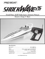 Pro Boat ShockWave 26 Owner'S Manual preview