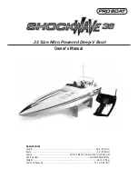 Preview for 1 page of Pro Boat ShockWave 36 Owner'S Manual