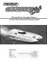 Pro Boat ThunderCat 31 Assembly Manual preview