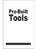 Preview for 2 page of Pro-Built Tools PB1200 Series User Manual