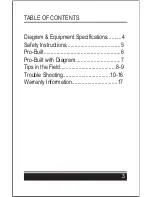 Preview for 3 page of Pro-Built Tools PB1200 Series User Manual