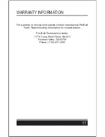 Preview for 17 page of Pro-Built Tools PB1200 Series User Manual