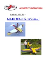 Pro Built GILES 202 Assembly Instructions Manual preview