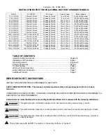 Preview for 2 page of Pro Charging Systems 1212 Safety, Installation And Operating Instructions