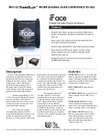 Preview for 1 page of Pro Co Sound iFace User Manual