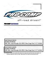 pro comp 55728B Installation Manual preview