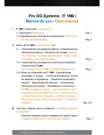 Предварительный просмотр 4 страницы Pro DG Systems IT 1M6 i User Manual