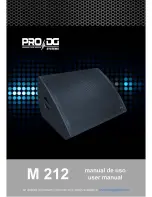 Предварительный просмотр 1 страницы Pro DG Systems M 212 User Manual