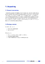 Preview for 3 page of Pro DVX APPC-10SLBe User Manual