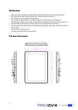 Preview for 3 page of Pro DVX APPC-10XPLN/W User Manual