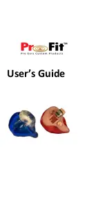 Preview for 1 page of Pro Ears Pro Fit User Manual