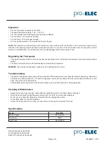 Preview for 3 page of Pro-Elec PEL00495-UK User Manual