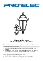 Предварительный просмотр 1 страницы Pro-Elec PEL00838 Instructions