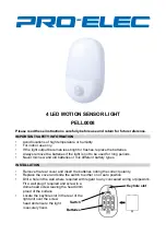 Pro-Elec PELL0008 Instructions preview