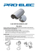 Предварительный просмотр 1 страницы Pro-Elec PELL0012 Quick Manual