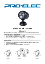 Pro-Elec PELL0016 Quick Manual предпросмотр