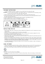 Предварительный просмотр 3 страницы Pro-Elec PELL0211 User Manual