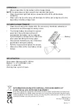 Предварительный просмотр 2 страницы Pro-Elec PELL0265 Instructions