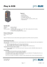 Preview for 1 page of Pro-Elec RCD-1UK Quick Start Manual