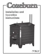 Pro-Fab Industries Cozeburn Installation And Operation Instructions Manual preview