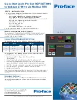 Предварительный просмотр 3 страницы Pro-face AGP3000 Quick Start Manual