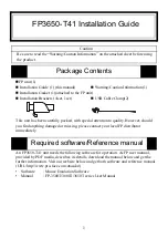 Pro-face FP3650-T41 Installation Manual preview