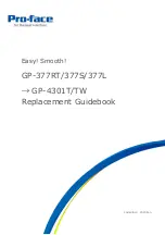 Preview for 1 page of Pro-face GP-4301TW Replacement  Manualbook