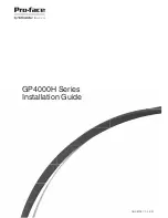 Pro-face GP-4311HT Installation Manual preview