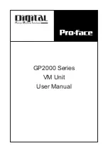 Preview for 1 page of Pro-face GP2000-VM41 User Manual