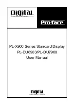 Предварительный просмотр 1 страницы Pro-face PL-DU6900 User Manual