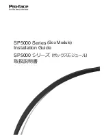 Pro-face SP5000 Series Installation Manual preview