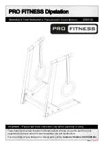 Preview for 1 page of Pro Fitness 226/8132 Assembly & User Instructions