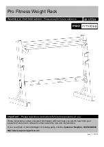 Pro Fitness 461/7736 Assembly & User Instructions preview