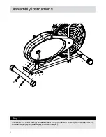 Preview for 6 page of Pro Fitness Air Cross Trainer Assembly & User Instructions