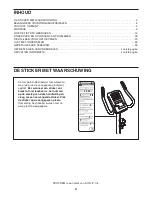 Preview for 2 page of Pro-Form 100 Zlx Bike (Dutch) Gebruiksaanwijzing