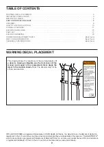 Предварительный просмотр 2 страницы Pro-Form 105 CSE User Manual