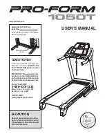 Pro-Form 1050t Treadmill Manual preview